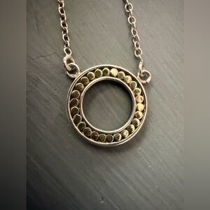 Anna Beck Reversible Circle Pendant Necklace